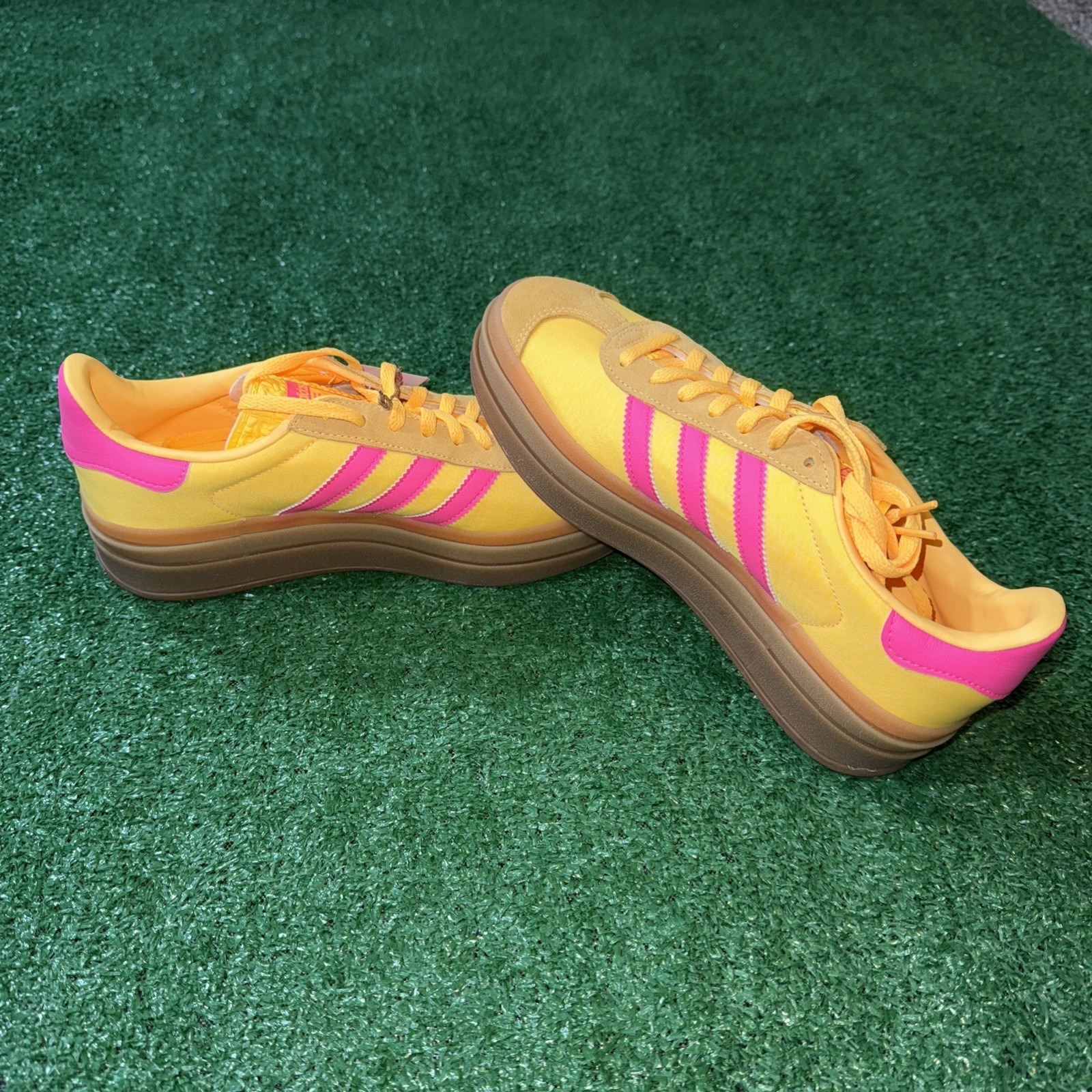 Adidas Women's Gazelle Bold Sneakers Shoes Spark/Lucid Pink Ig4387 Us 7.5